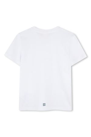 T-shirt in cotone biologico bianco GIVENCHY KIDS | H3071910P